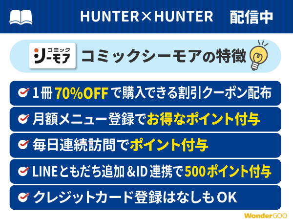 『HUNTER×HUNTER(ハンターハンター)』ポイント